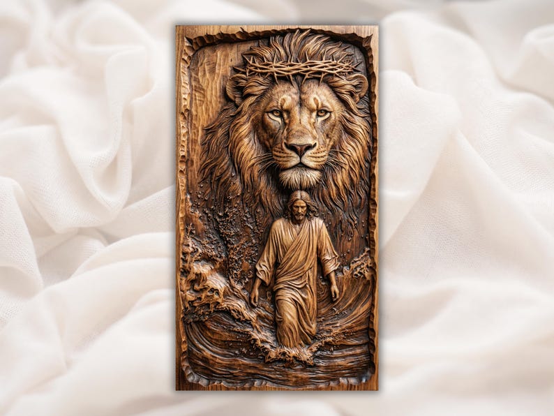 Lion of Judah 3D Relief STL