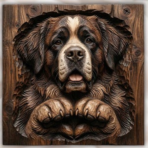 Bernese Dog STL view 1