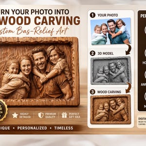 Custom 3D Bas Relief Portrait – Personalized STL File for CNC & Printing, Aspire view 6