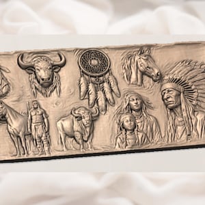 Tribal Collage STL view 2