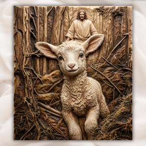 Lamb of God Relief STL view 1