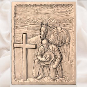 Cowboy Prayer Relief view 3