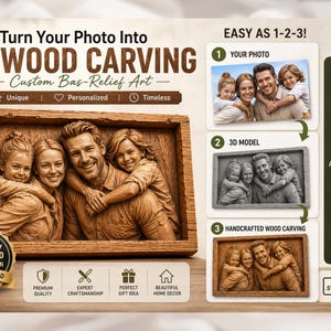 Custom 3D Bas Relief Portrait – Personalized STL File for CNC & Printing, Aspire view 7