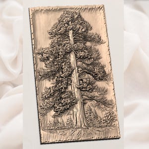 Towering Forest Tree STL view 2