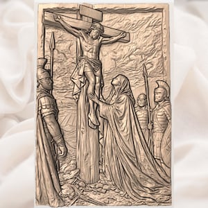 Jesus on the Cross STL view 3