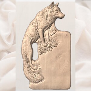 Fox Shaped Cutting Board STL for CNC Router view 2