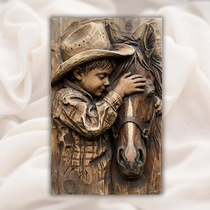 Classic Cowboy & Horse STL Bundle view 8