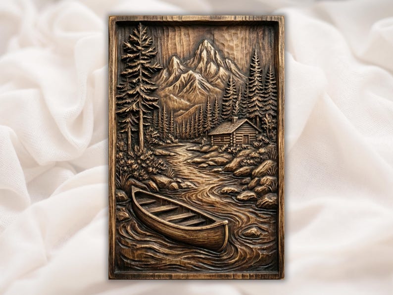 Canoe Lake Mountain 3D Relief STL