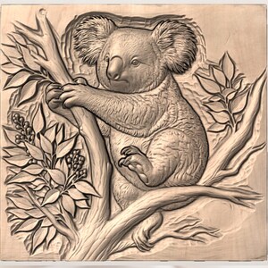 Koala Bear STL view 2
