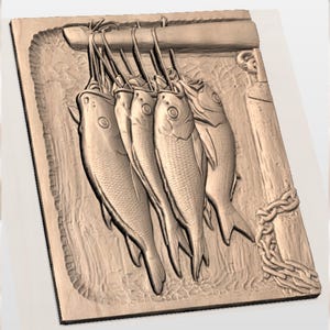 Fish Stringer STL view 3