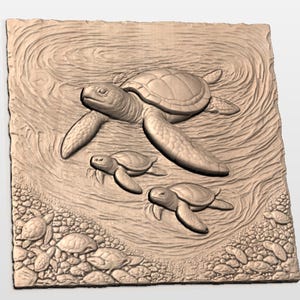 Turtle Family STL view 2