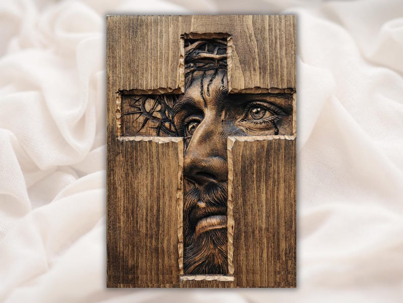 Jesus Cross Relief STL