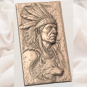 Tribal Native Elder STL view 3