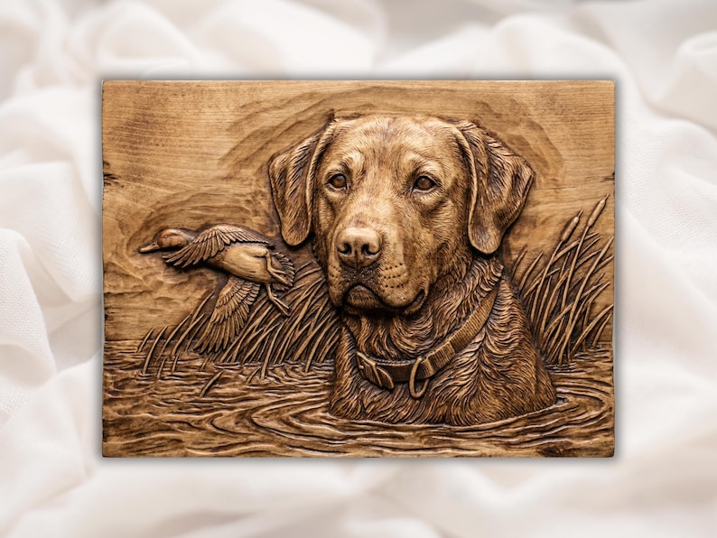 Retriever Dog 3D Relief STL