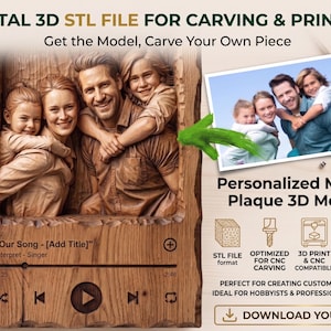Custom 3D Bas Relief Portrait – Personalized STL File for CNC & Printing, Aspire view 5