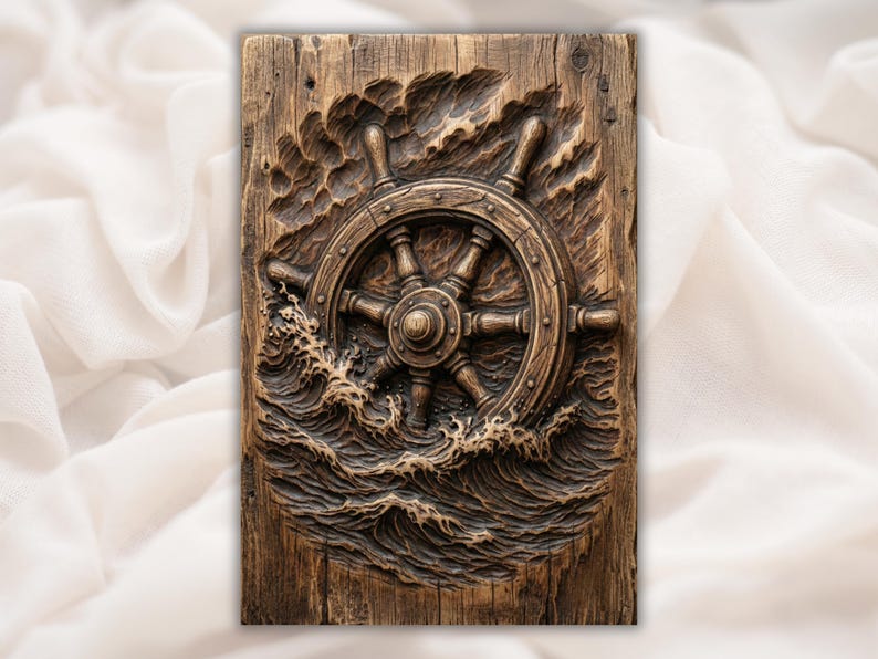 Ship Wheel Nautical 3D STL