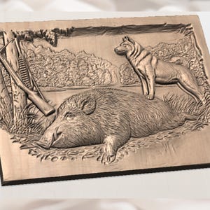 Wild Boar Hunting STL view 2