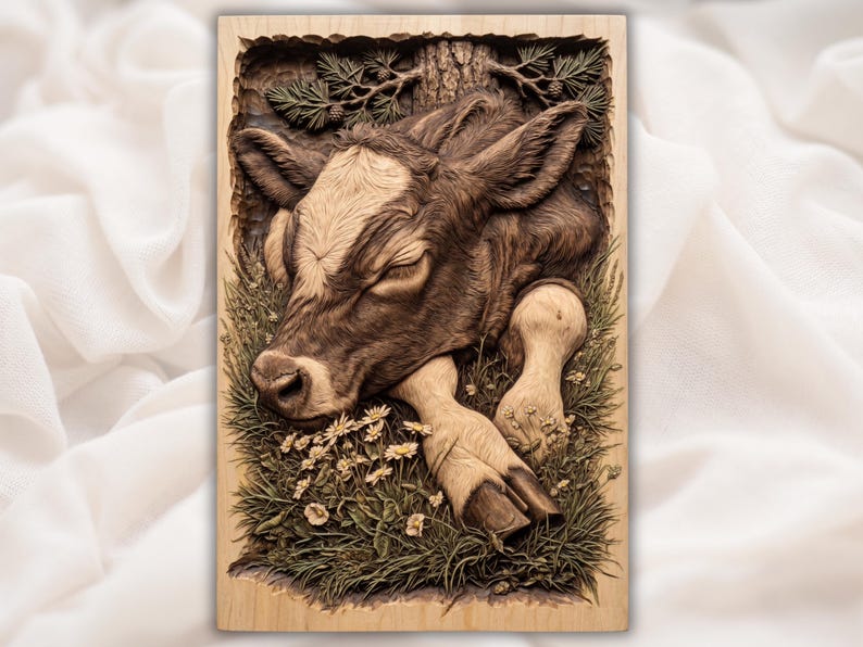Sleeping Calf Relief STL