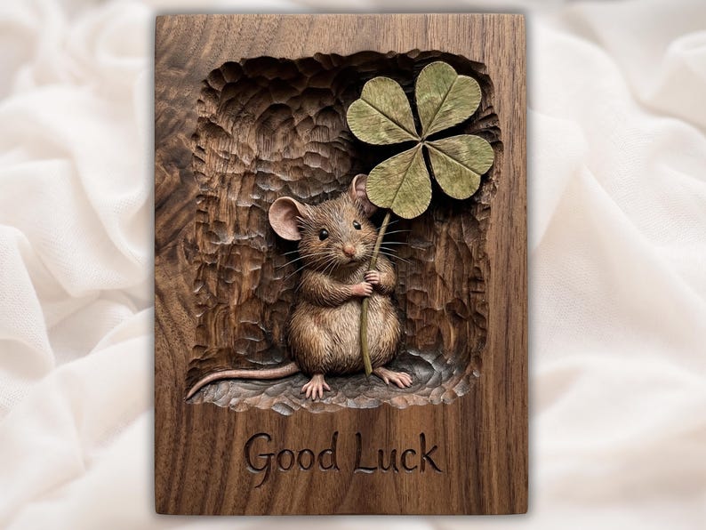 Good Luck Mouse Relief STL