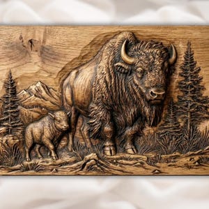 American Buffalo 3D STL File view 1