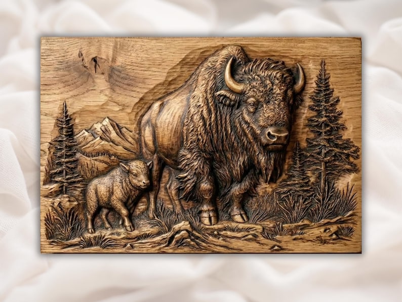 American Buffalo 3D STL File