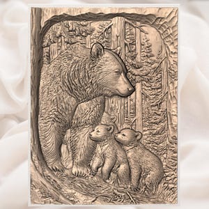 Bear Family Relief STL view 3