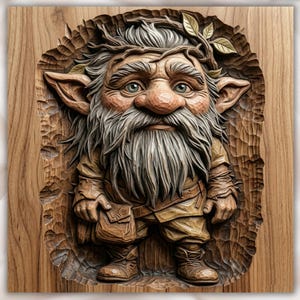 Fantasy Gnome STL File view 1