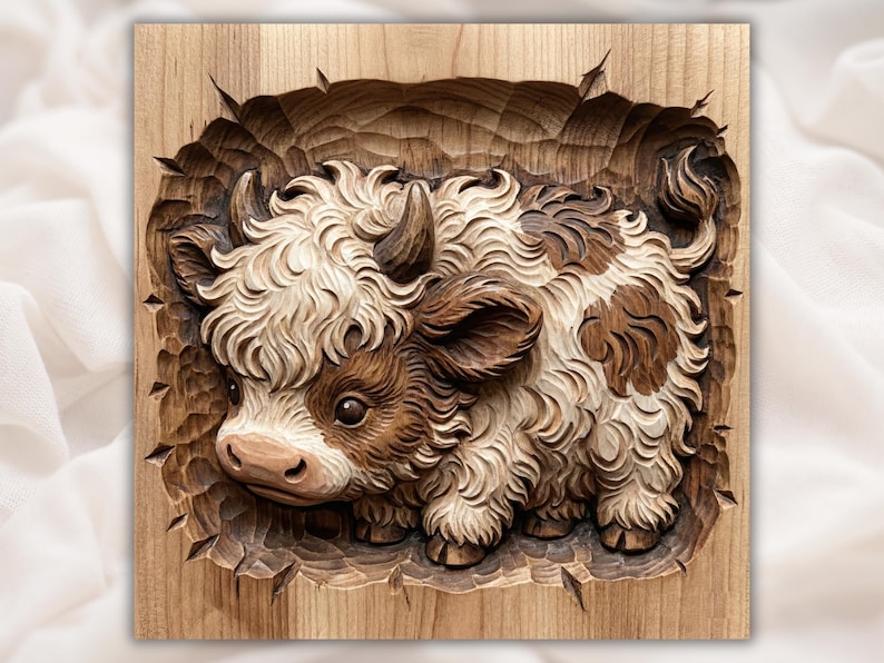 Highland Cow Calf STL
