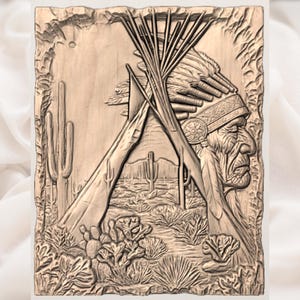 Southwestern Teepee Desert STL view 3
