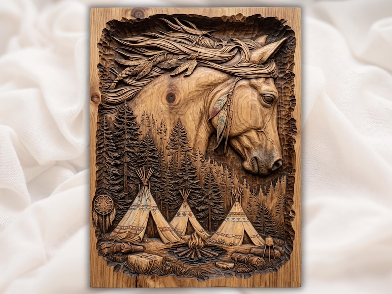 Horse Teepee Camp STL