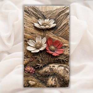 Mountain Wildflower STL view 1