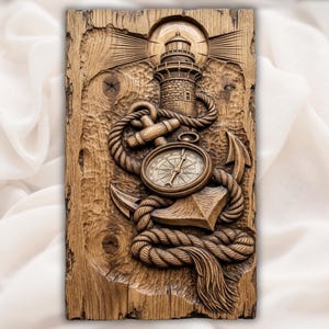 Lighthouse Anchor STL view 1