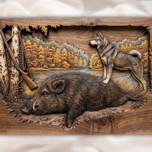 Wild Boar Hunting STL view 1