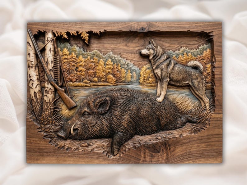 Wild Boar Hunting STL