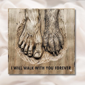 I Will Walk With You Forever--3D Relief STL view 1