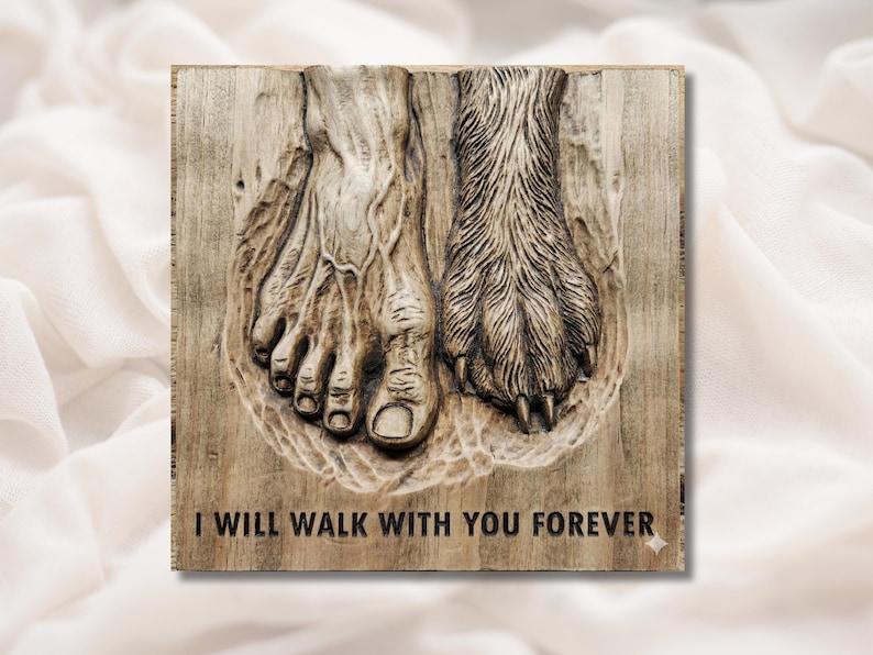 I Will Walk With You Forever--3D Relief STL