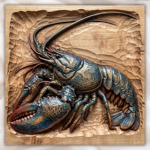Lobster Relief STL view 1