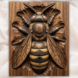Honey Bee Relief STL view 1
