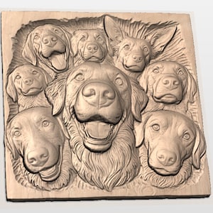Dog Pack STL view 2
