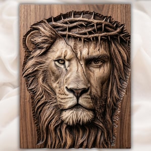 Lion of Judah Jesus STL view 1