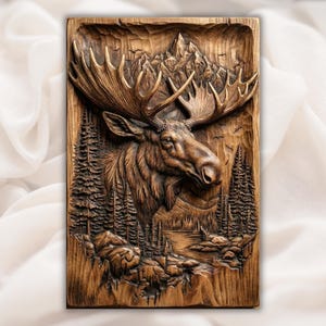 Bull Moose 3D STL File view 1