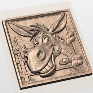 Funny Donkey STL File view 2