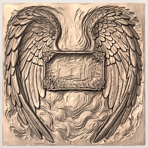Heavenly Angel Wings STL Panel view 2