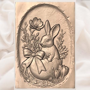 Easter Bunny STL view 3