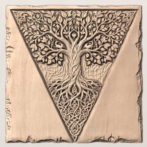 Celtic Tree of Life STL view 3