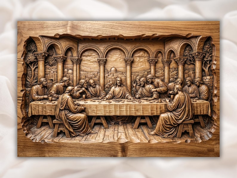Last Supper Relief STL