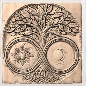 Infinity Tree of Life STL view 3