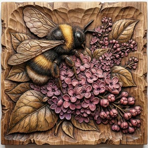 Bumblebee and  Lilac STL view 1