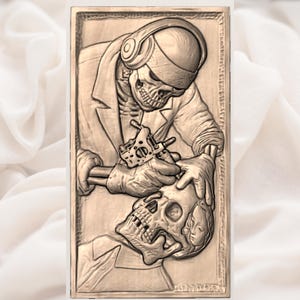 Skeleton Tattoo Artist STL view 2