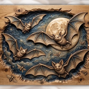 Bats Moon STL view 1